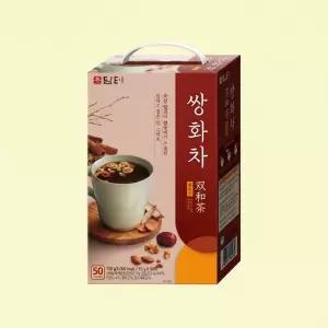 쌍화차 플러스 15g 50스틱 견과류 고명 아몬드 호두 대추 전통차 분말