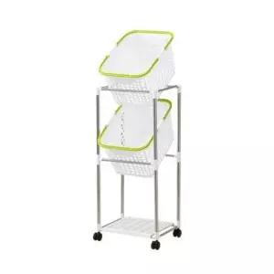 [오너클랜]BS 스마토 생활용품 빨래바구니 선반3단 시설재료