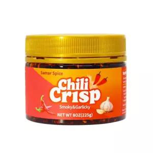 사마르 스파이스 칠리 크리스프 달콤하고 매콤하며 갈릭키 스모키 맛의 바삭한 마늘 오일 천연 성분 무첨가
