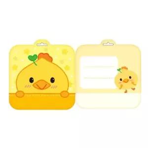 [골드스마일]귀여운 어린이 이름표 노랑 5개입 1P 명찰 어린이집 가방 유치원