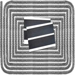 라니큐안 우드 스토브 도어 개스킷 로프 벽난로 오븐 펠릿 중앙 보일러용 고온 씰 교체 키트(1/4 x 98