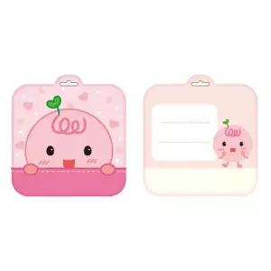 [골드스마일]귀여운 어린이 이름표 분홍 5개입 1P 명찰 어린이집 가방 유치원