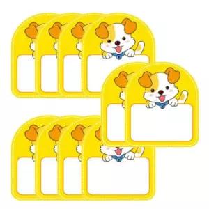 동물 어린이 이름표 스펀지 강아지 노랑 10개입 1P 어린이집 가방
