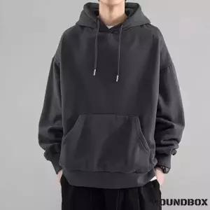 라운드박스 베이직 무지 후드티 남자후드티 남성티셔츠 오버핏후드티