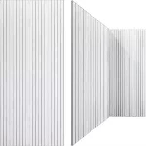 Wanger 5팩 대형 음향 패널 47x24x0.4인치 방음 홈 스튜디오 사무실 게임룸용 에코 흡수용 방음벽(흰색)