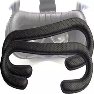 탐비 바이브 프로 페이스 쿠션 패드 VR용 PU 교체 가죽 커버 폼 2PC HTC 인터페이스페이스 탈착식