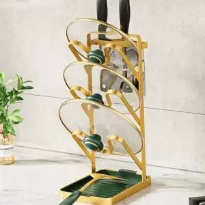 주방 정리대 냄비 정리대 스테인리스 후라이팬 뚜껑 수납 보관대