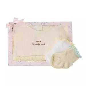 갤러리아 s예쁜아기옷,백일,돌,아기원피스,아미엘뮤요루거즈원피스양말 3