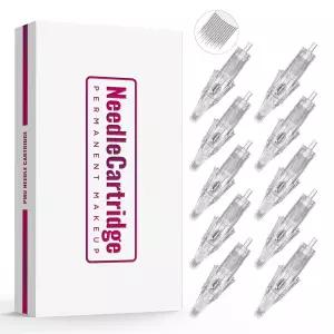 눈썹 입술 라이너 타투용 타투 머신용 전문 영구 메이크업 카트리지 U14/0.18-ST 박스 10개 내장 스펀지