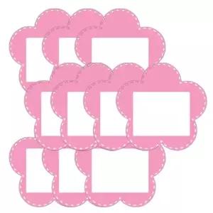 어린이 이름표 꽃 분홍 10개입 1P 어린이집 가방 유치원 네임텍