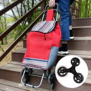 [골드스마일]도르래형 쇼핑카트 대형 이동식 장바구니 캐리어 바퀴달린 구동식