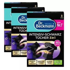 닥터베크만 블랙전용시트 8매 3개입 독일 검은옷 색상복원 이염방지 세탁