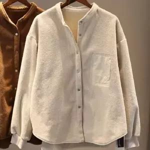 면 여자 동계 아이템 마맛 트렌디 라운드 빅사이즈 트렌드 기모 따뜻한 상의 린넨마 코트 단색 재킷 HT4