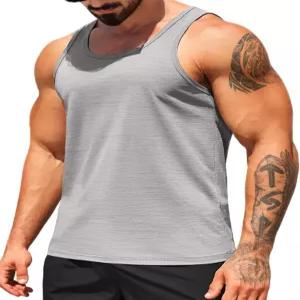 쿠판디 남성용 운동 탱크 탑스 팩 드라이 핏 민소매 러닝 셔츠 짐 머슬 보디빌딩 T