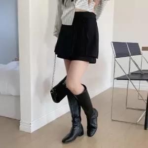 [다잇템] 여자 아코디언 편한 리본 하이웨이스트 치마바지