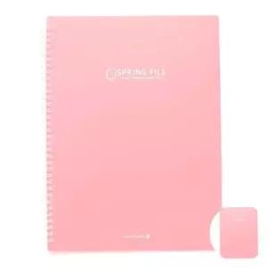 [셀러에이드]파일케이스 계약화일 철 서류 고리 스프링 밴드 지퍼 K컬러 스프링