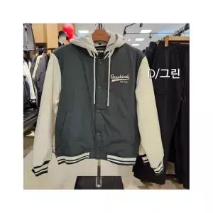 리트머스 간절기 패딩 바시티 점퍼 P1JU015 D/GREEN