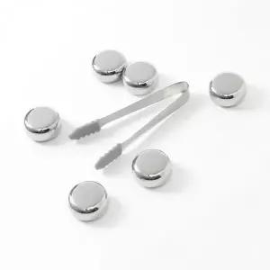 스테인리스 얼음집게 원형 아이스큐브 집게 얼음집게 바텐더용