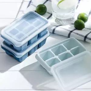 뚜껑있는 얼음 트레이 미니 아이스큐브 트레이 실리콘 제조기