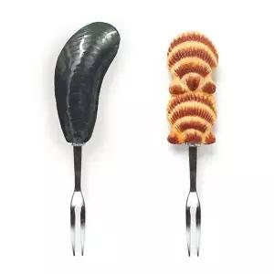 파켈만 조개 가리비 모양 해산물 손질 포크 랍스터 대게 게살