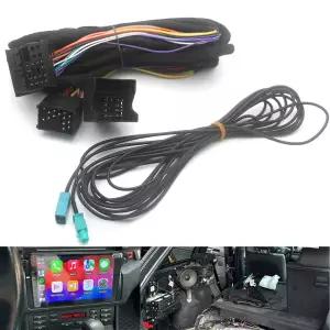 호환 범용 안드로이드 헤드 유닛-라디오 Fakra 안테나 전원 17  40 핀 6M 확장 배선 하네스 X5 M3 M5 E46 E