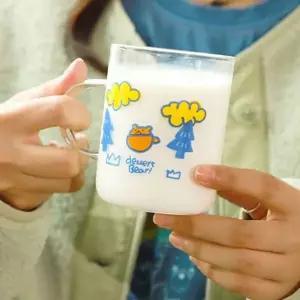 내열 유리 컵 예쁜 유리 잔 홈카페 캐릭터 인테리어 신혼부부