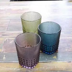 유리 음료 컵 컬러 유리 컵 내열 감성 홈카페 주방 데일리 쥬스