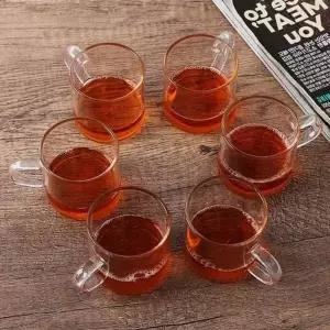 내열 유리 컵 유리 커피잔 홈카페 손잡이 투명 물컵 세트 머그컵