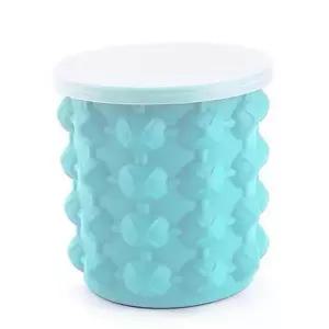 휴대용 실리콘 아이스 버킷 아웃도어 아이스 메이커 버킷 캠핑