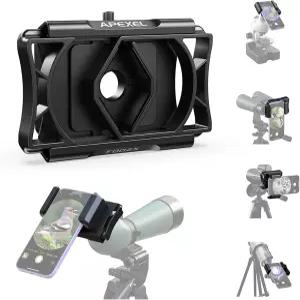 단안 현미경 쌍안 사진 어댑터 스마트폰 디지털 회전식 ° 카메라 망원경 마운트 전화 APLF002 어댑터용