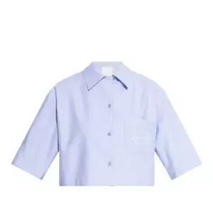 크롭 칼라 코튼 반팔 셔츠 BW61591557 453