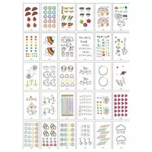귀여운 단체소품 페이스페인팅 타투스티커 미니타투 문신스티커 행사부스