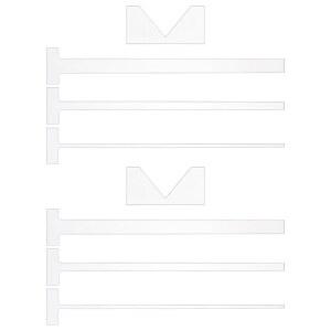 유니크래프탈 8Pcs 4가지 스타일 북 커버 만들기 스크랩북 앨범 키트 바인딩 가이드 저널 클리어 아크릴 도구