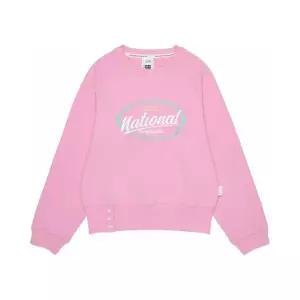 [내셔널지오그래픽키즈]내셔널지오그래픽 키즈 여아 그래픽 맨투맨 D/PINK K261GSW920