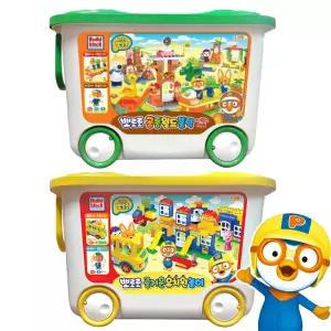 뽀로로 공룡월드블럭 디럭스세트 뽀로로 즐거운 유치원 놀이 블럭 택1