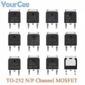 10PCS 100N03A 30N06 40N06 50N06 15N10 TO-252 30V90A N 채널 MOSFET 칩 IRFR5305TR AOD4185 AOD403 20N06