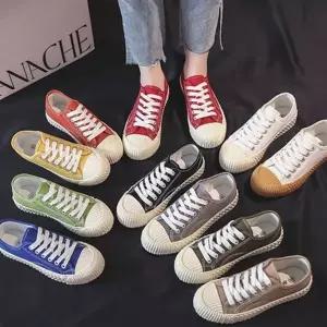 캔버스화 데일리 키높이 학생 여성 캔버스화 여름 스니커즈 운동화 단화