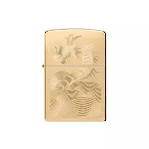 지포 ZIPPO 46822 DRAGON / 하이폴리쉬 브라스 바디 / 골드 인서트