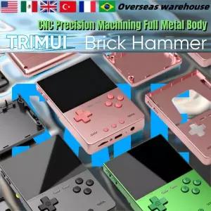 호환 TRIMUI 브릭 해머 휴대용 게임기 CNC 풀 메탈 리눅스 시스템 3.2인치 IPS 스크린 게임 비디오 게임기