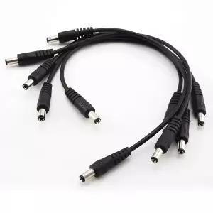 호환 DC 연장 케이블 전선가리개 22 20AWG 5.5 2.1mm 남성 여성 잭 플 컨버터 10cm DC 커넥터 코드 CCTV 카