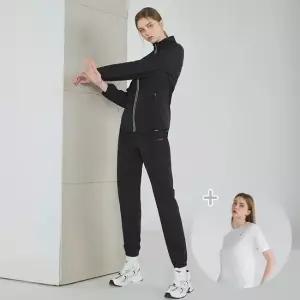 25SS 여성 우븐 트레이닝복+반팔티 세트 3종택1