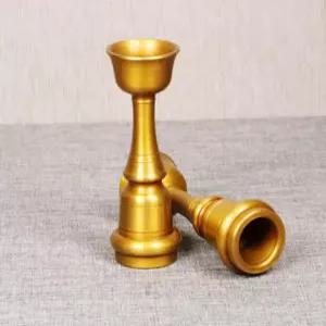 유기 제기 촛대 방짜 2p세트 환봉 고급 제사 캔들 술잔 수공 놋그릇