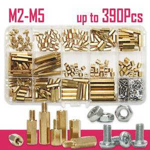 마더보드 스탠드오프 나사 너트 키트 DIY 전자 M3 기둥 스페이서 마운트 암수 M5 M2 황동 육각 PCB 회로 M4