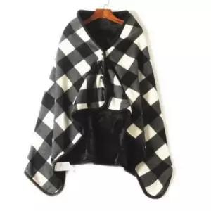 극세사 블랭킷 체크무늬 낮잠 이불 차량용 캠핑 휴대용 무릎담요