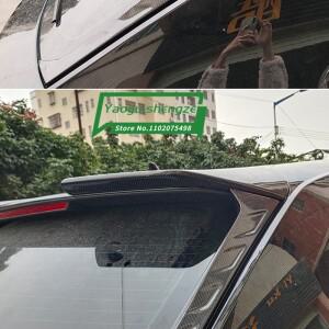 탄소 섬유 자동차 리어윙 트렁크 립 루프 스포일러 아우디 Q8 2018 하이 퀄리티