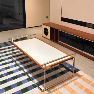 덴마크 리우 스테인리스 티테이블 바우하우스 거실 소형 원목 디자이너 복고풍 티테이블