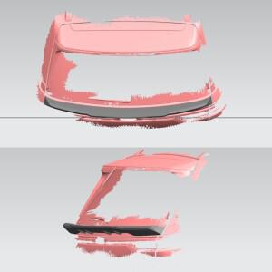 지프 그랜드 체로키 2022 차량용 리어 미들 스포일러 트렁크 윙 무광/유광 블랙 바디 키트 카본 파이버 룩