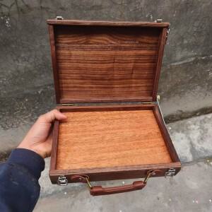 나무 측면 당김식 팔레트 휴대용 유화 상자 미술 재료 학생 야외 스케치 페인팅 창작 수채화