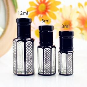 50 개/몫 3ml 향수 유리 병 스틱 작은 에센셜 오일 컨테이너 빈 가능