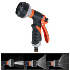 잔디 스프레이 급수 모드 고압 호스 도구 가능한 조정 노즐 뿌리 정원 세척을위한